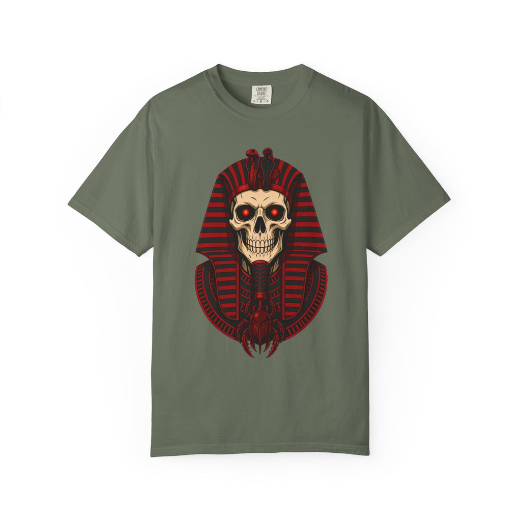 Pharaoh Skull T-Shirt — Gothic Egyptian Skull Tee