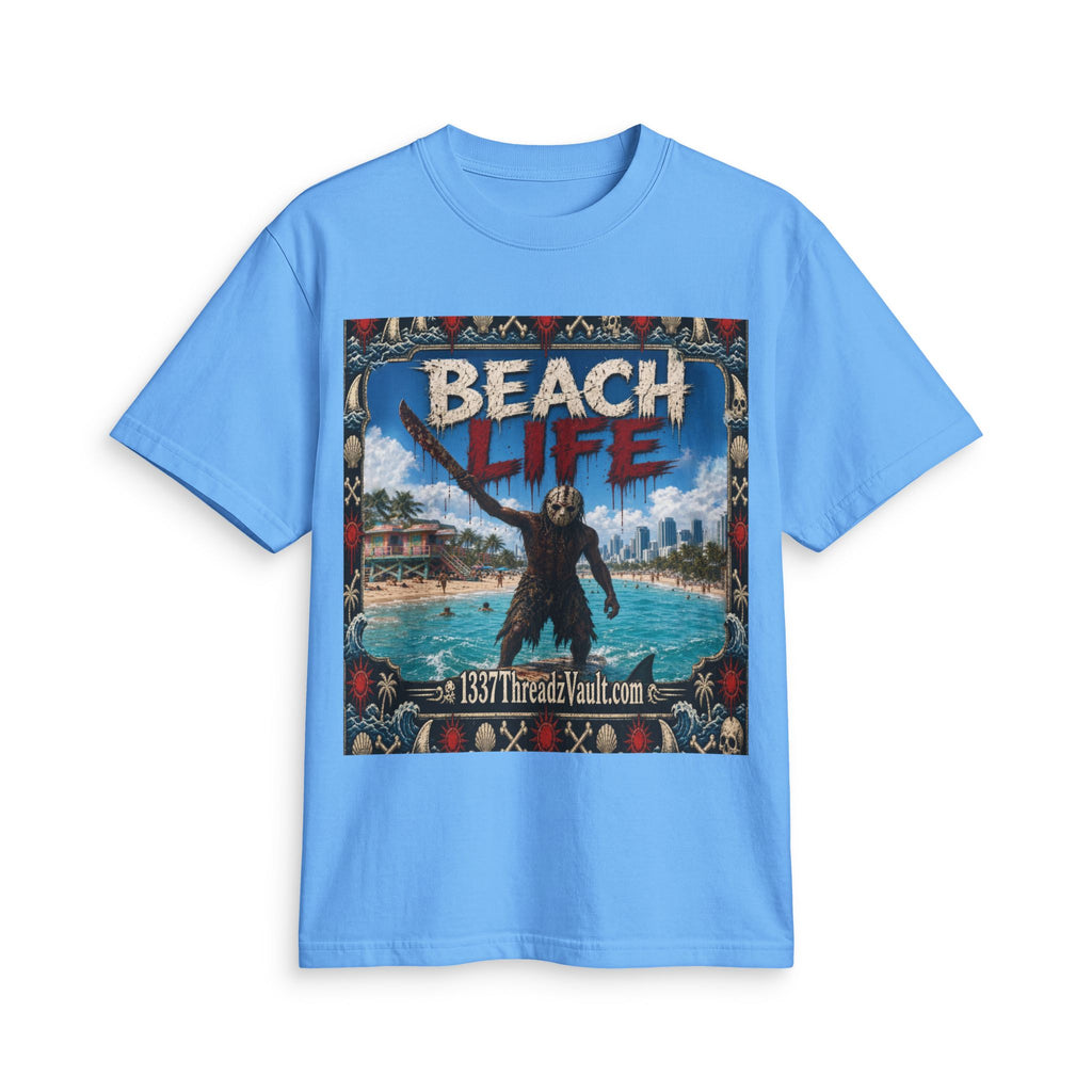 Beach Life Graphic Tee — "Wear The Fear" Surf Vibe T-Shirt