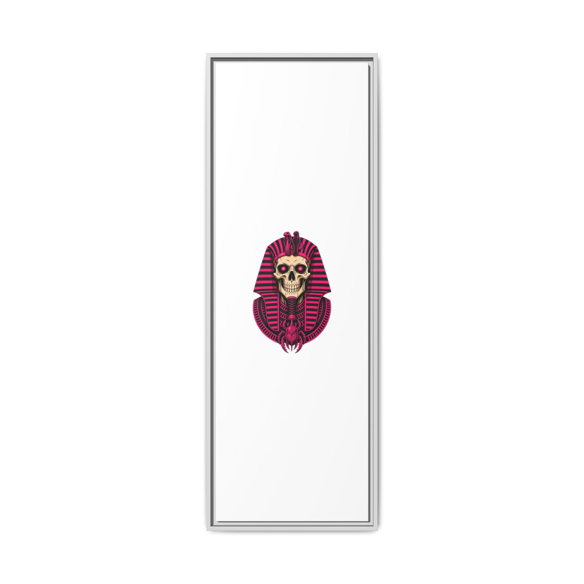 Pharaoh Skull Art Print — Framed Matte Canvas