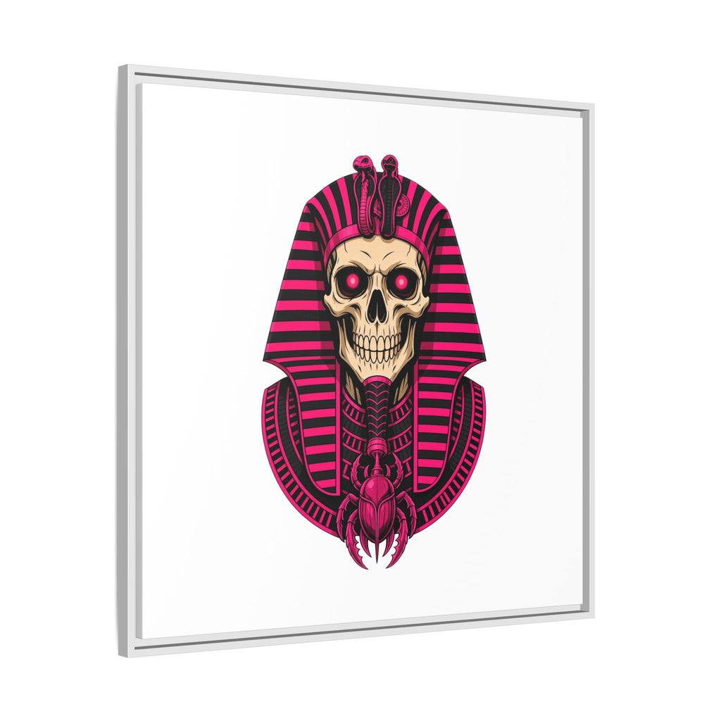 Pharaoh Skull Art Print — Framed Matte Canvas