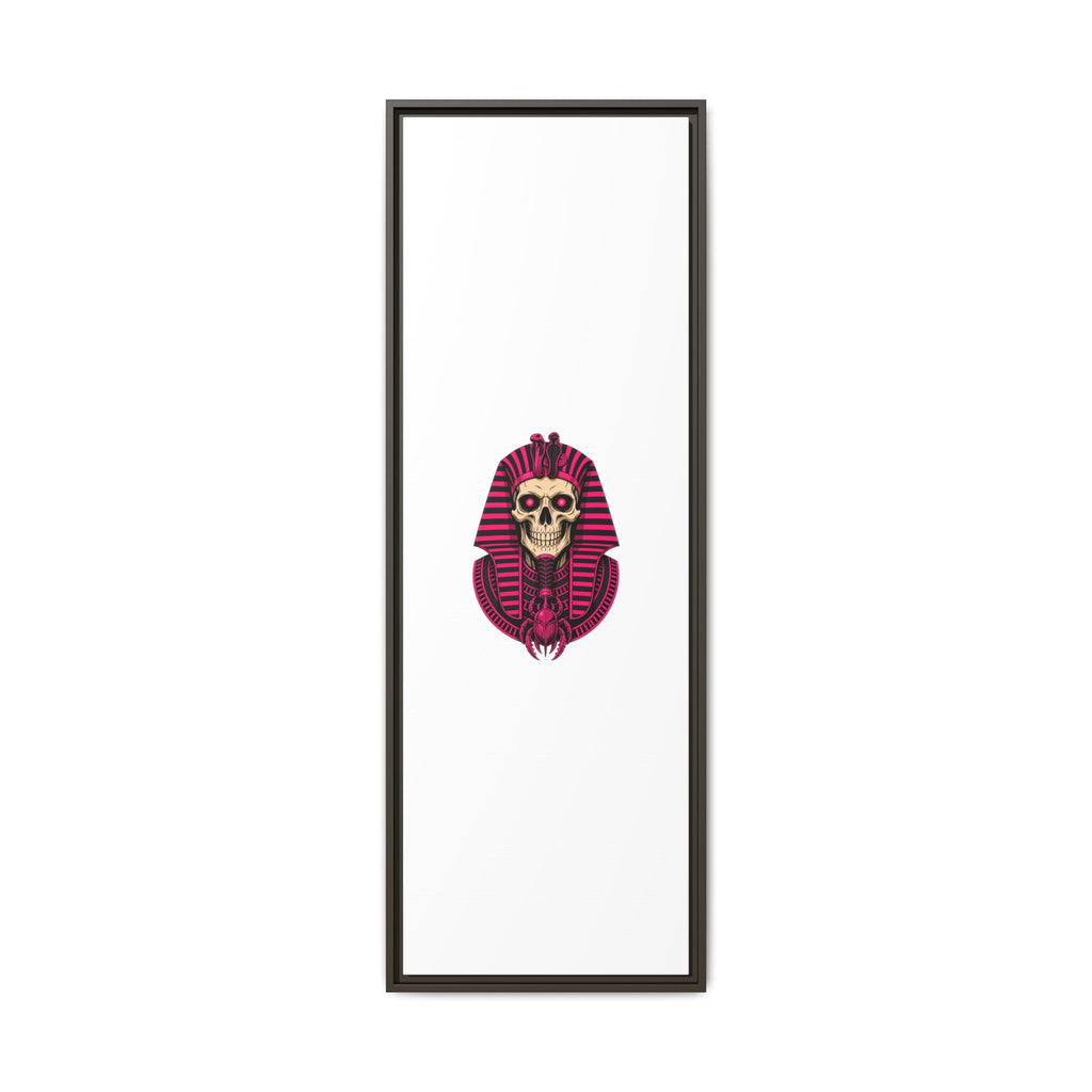 Pharaoh Skull Art Print — Framed Matte Canvas
