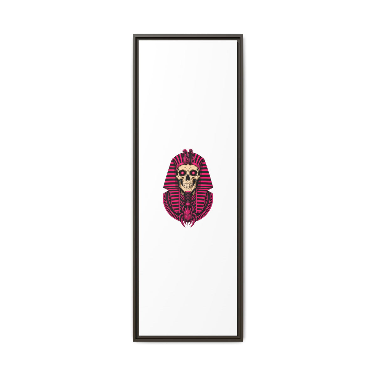 Pharaoh Skull Art Print — Framed Matte Canvas