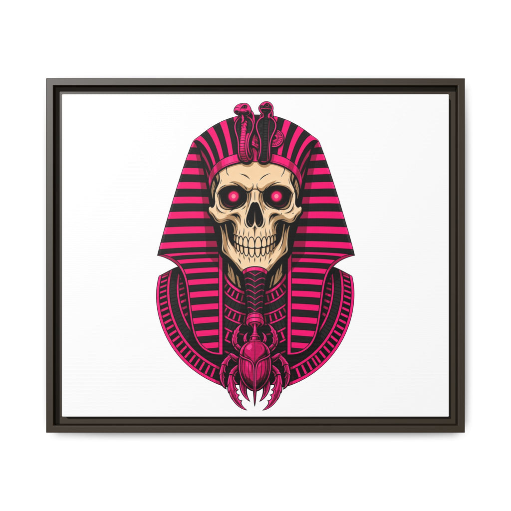Pharaoh Skull Art Print — Framed Matte Canvas