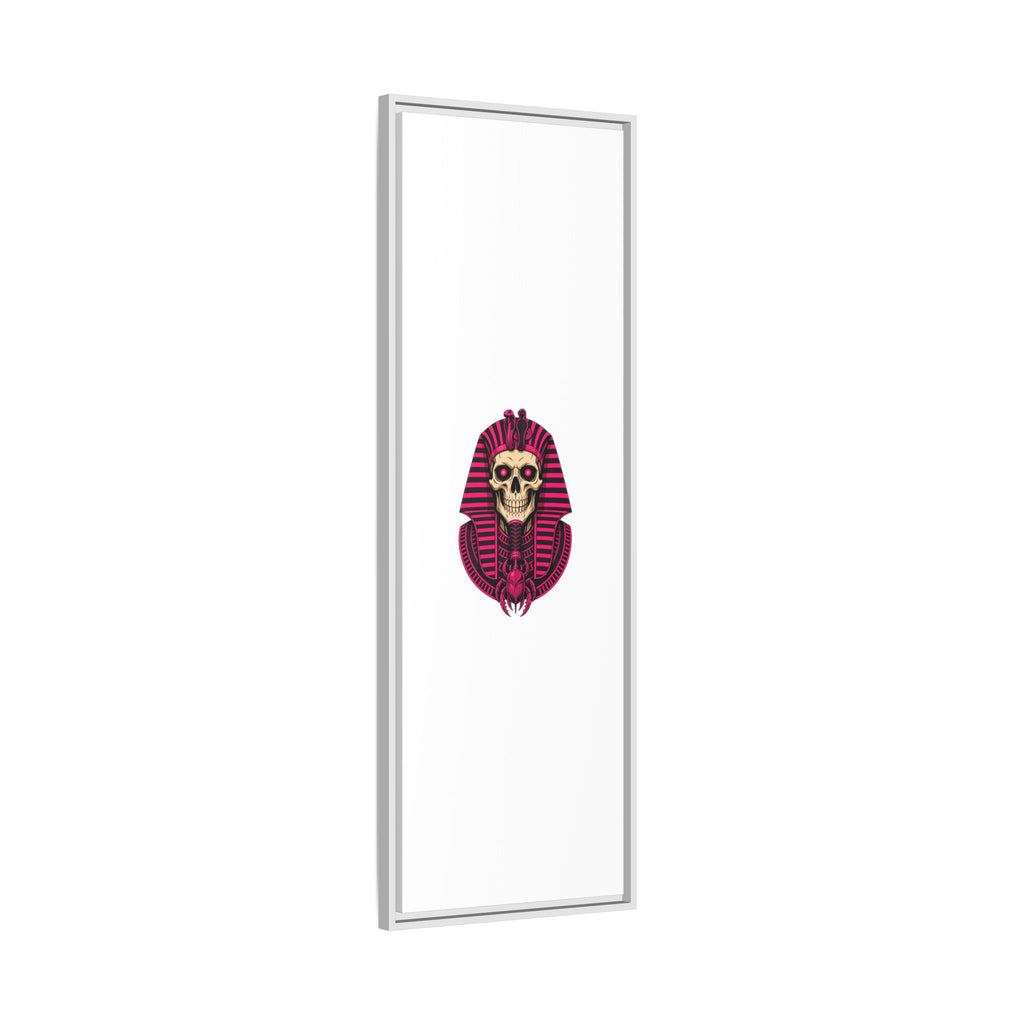 Pharaoh Skull Art Print — Framed Matte Canvas