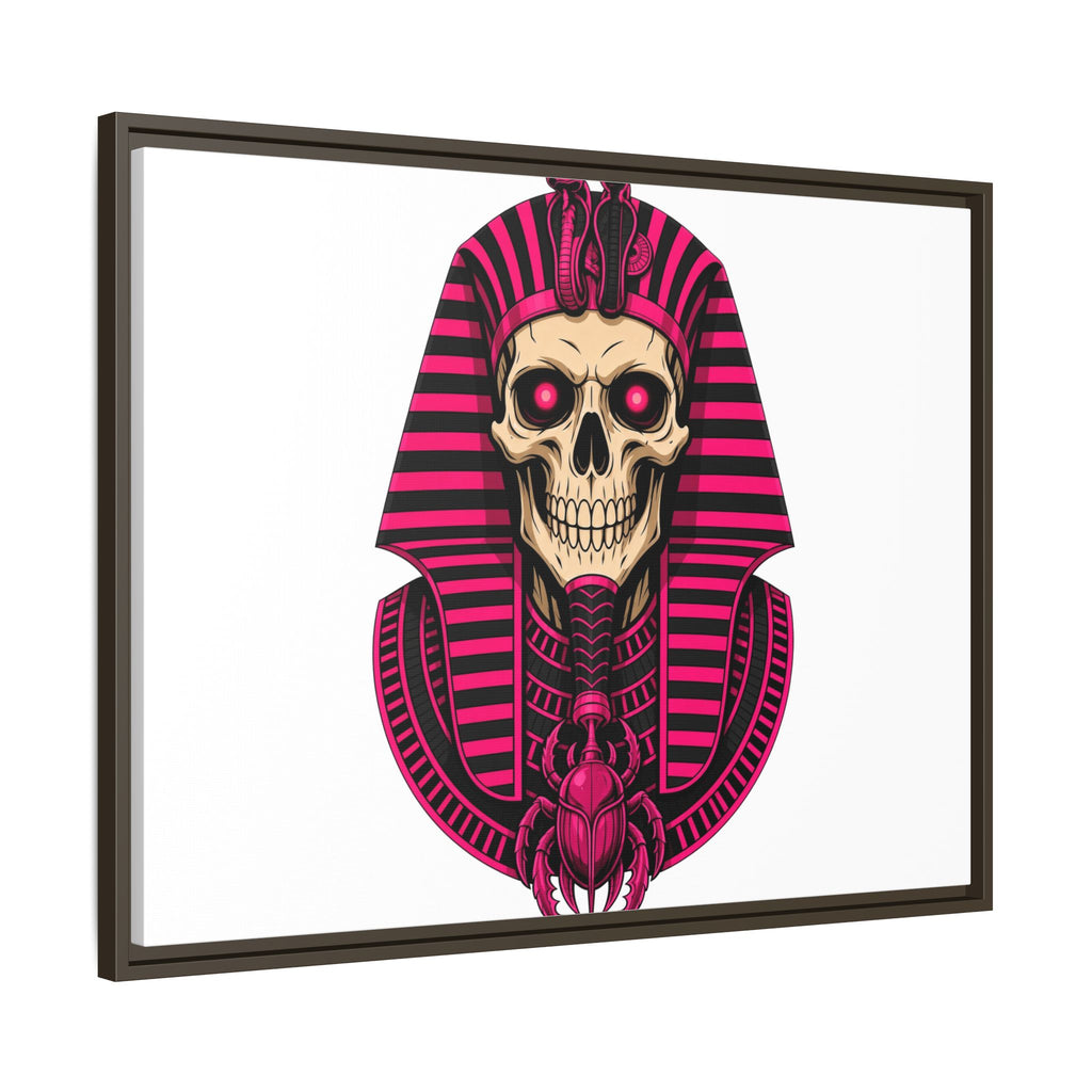 Pharaoh Skull Art Print — Framed Matte Canvas