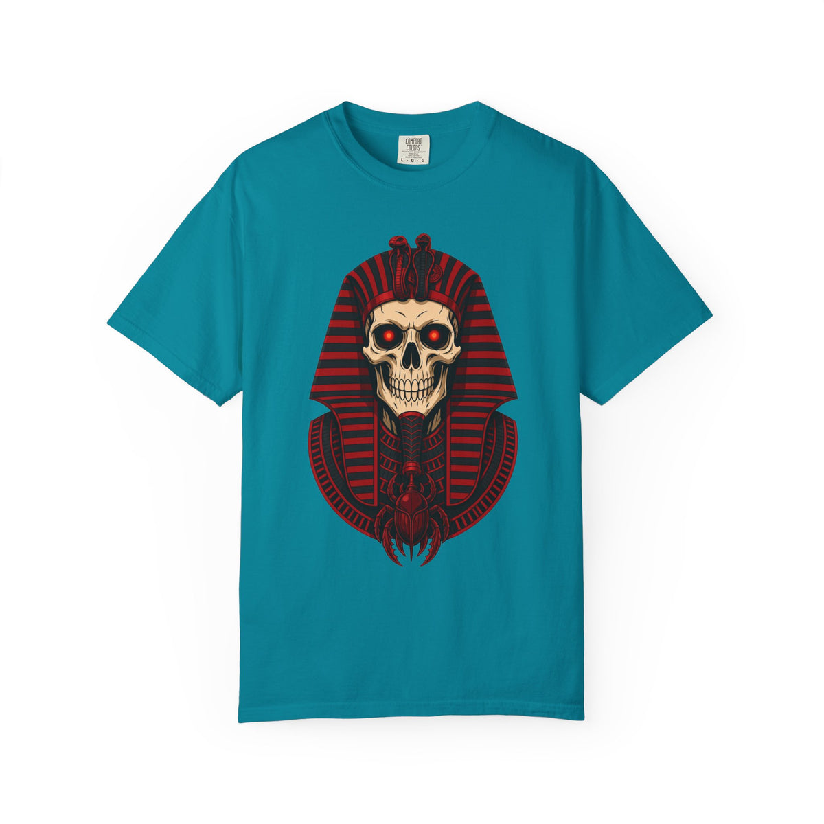 Pharaoh Skull T-Shirt — Gothic Egyptian Skull Tee