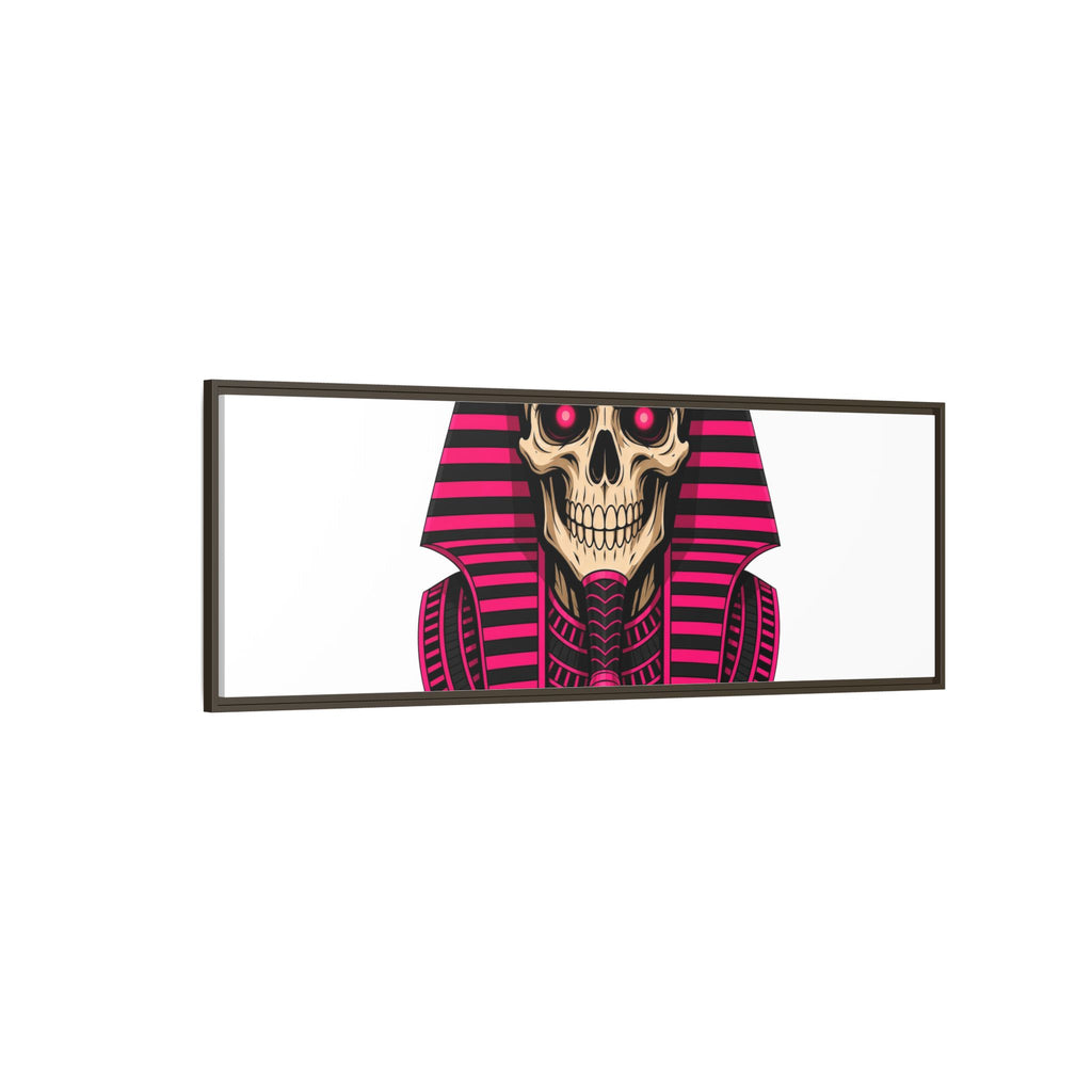 Pharaoh Skull Art Print — Framed Matte Canvas