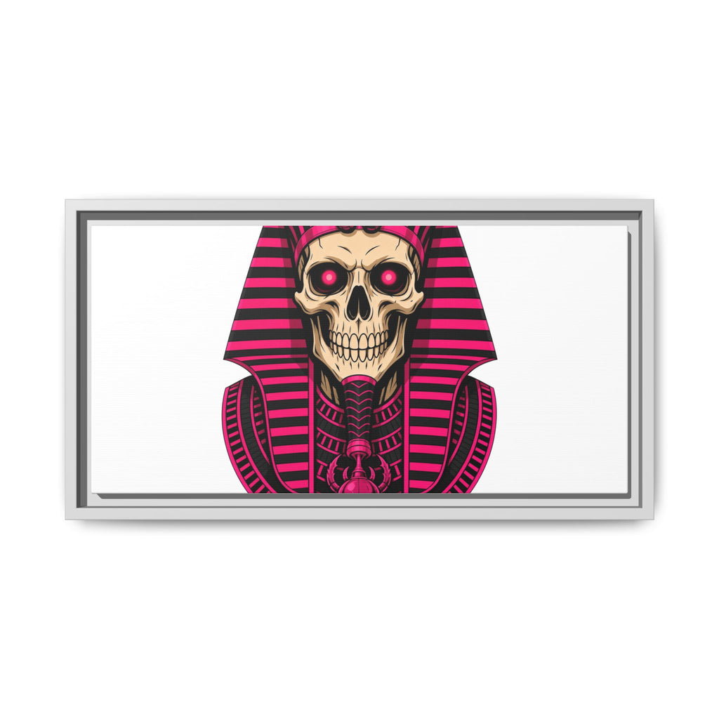 Pharaoh Skull Art Print — Framed Matte Canvas