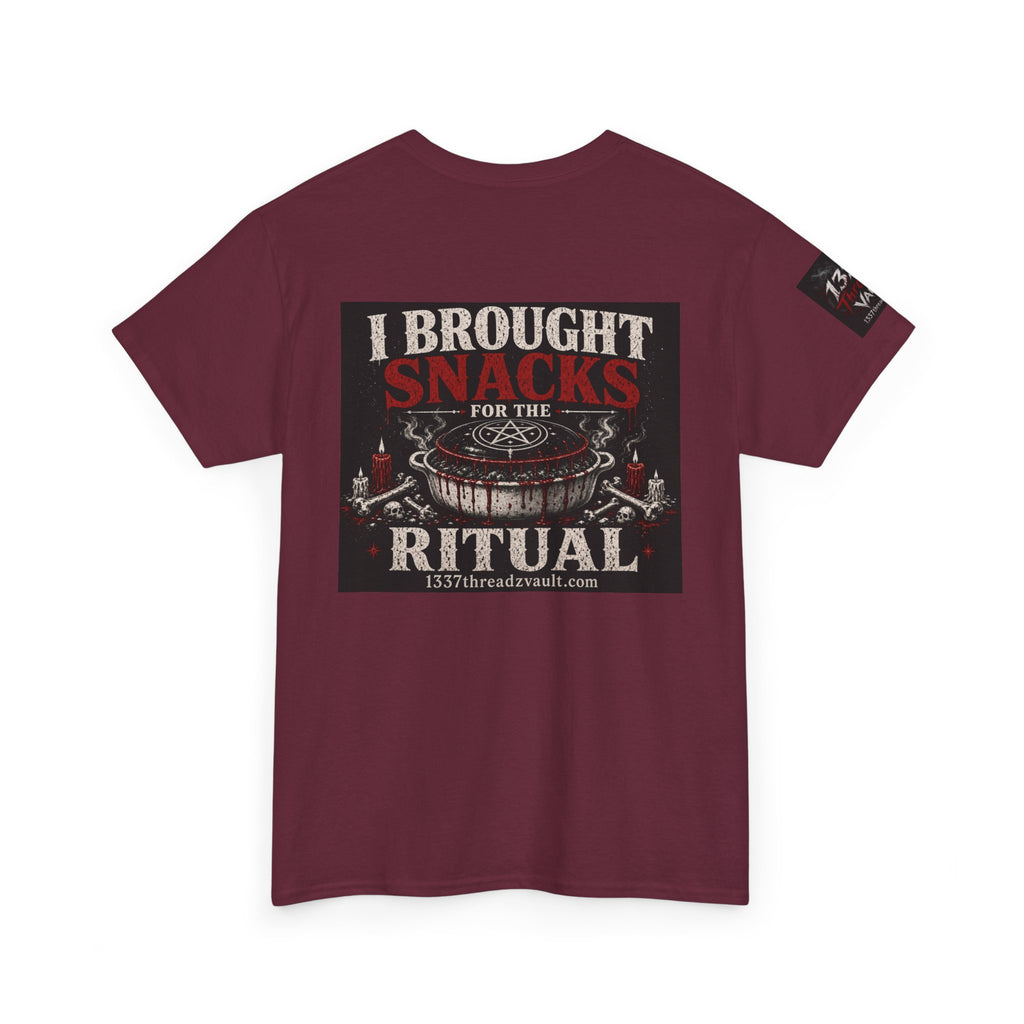 Snack Ritual T‑Shirt — “I Brought Snacks for the Ritual” Graphic Tee