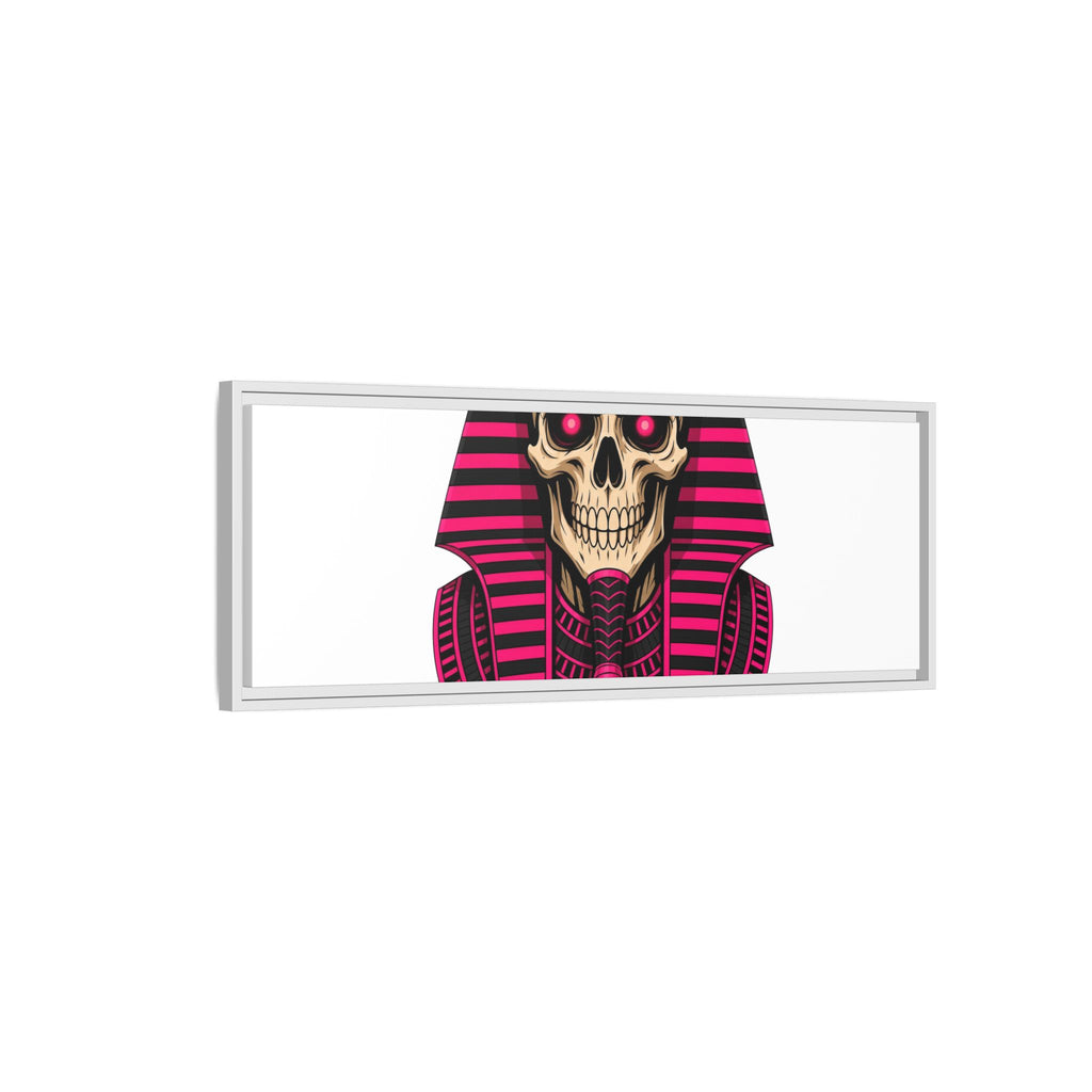 Pharaoh Skull Art Print — Framed Matte Canvas