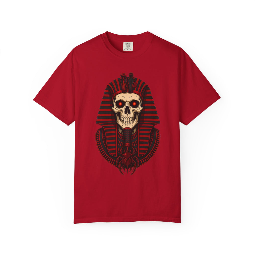 Pharaoh Skull T-Shirt — Gothic Egyptian Skull Tee