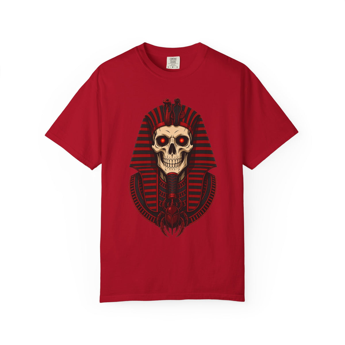 Pharaoh Skull T-Shirt — Gothic Egyptian Skull Tee