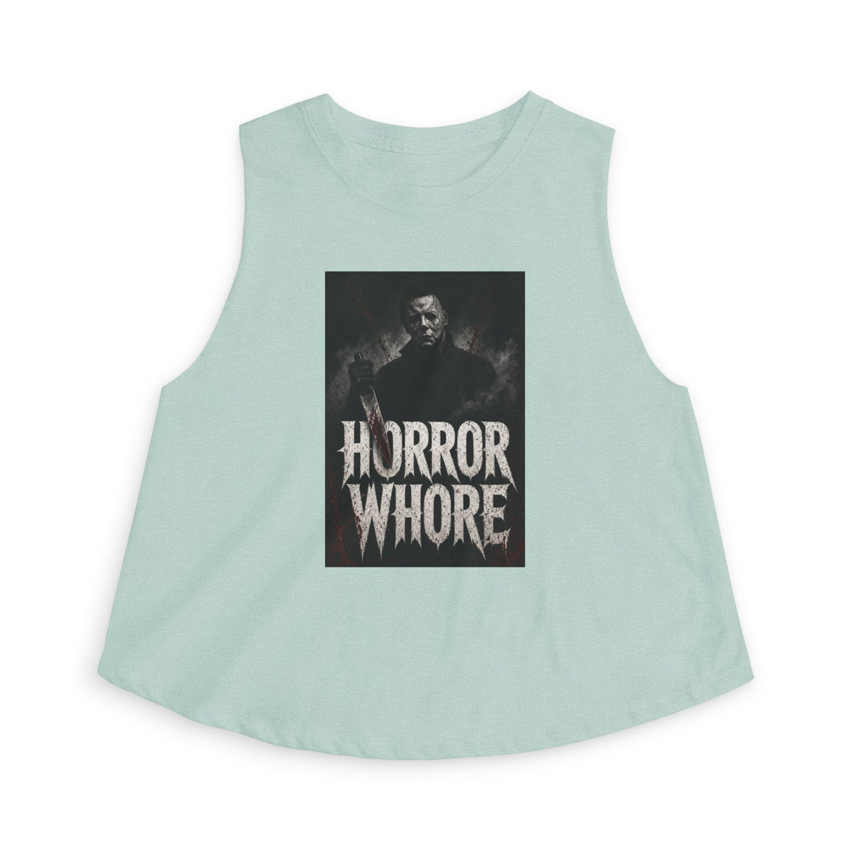 Horror Whore Crop Top — Retro M Horror Graphic