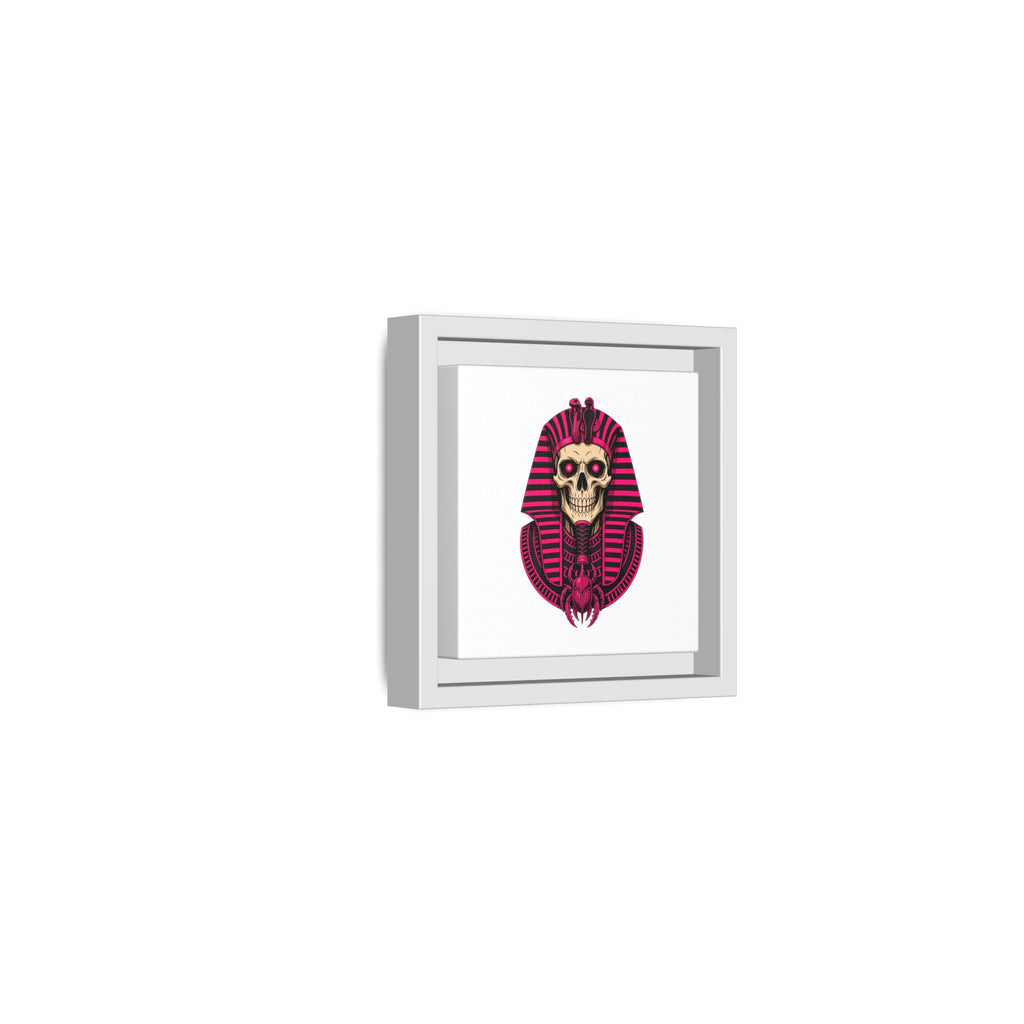 Pharaoh Skull Art Print — Framed Matte Canvas