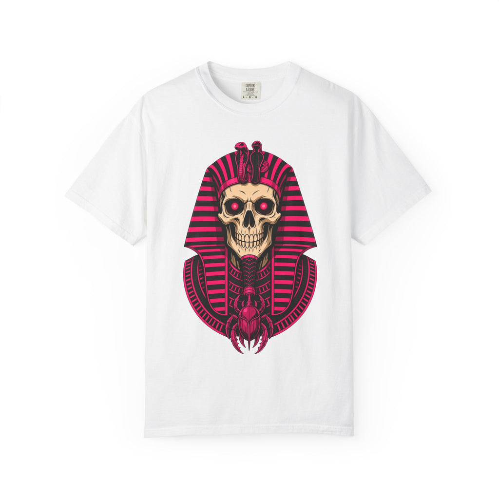 Pharaoh Skull T‑Shirt — Neon Egyptian Skull Graphic Tee