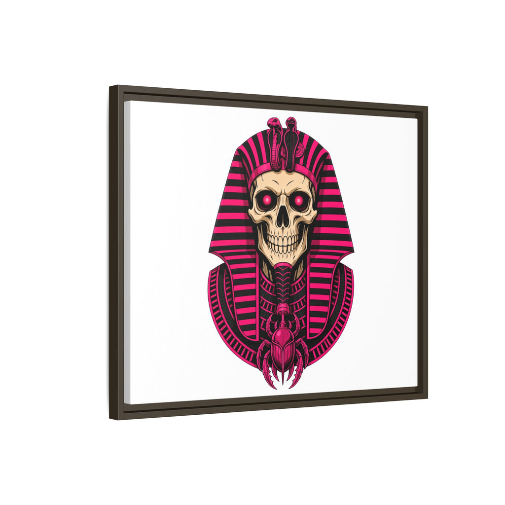 Pharaoh Skull Art Print — Framed Matte Canvas