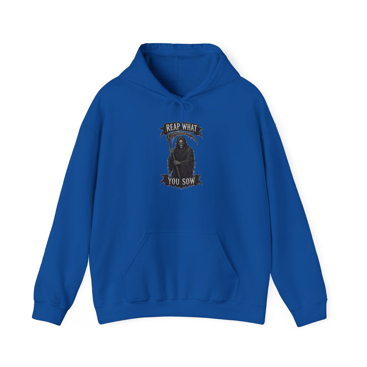 Reaper Graphic Hoodie - "Reap What You Sow" Front & "Wear the Fear" Back