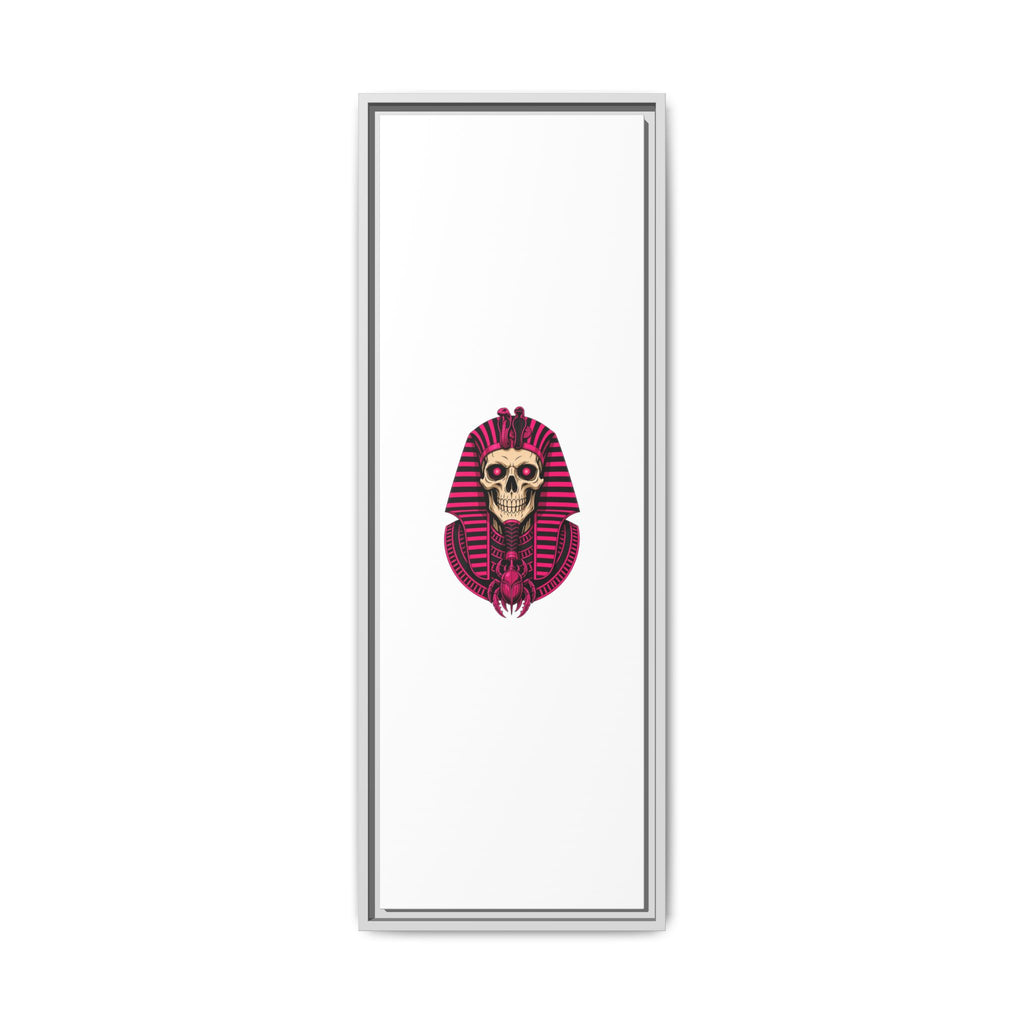 Pharaoh Skull Art Print — Framed Matte Canvas