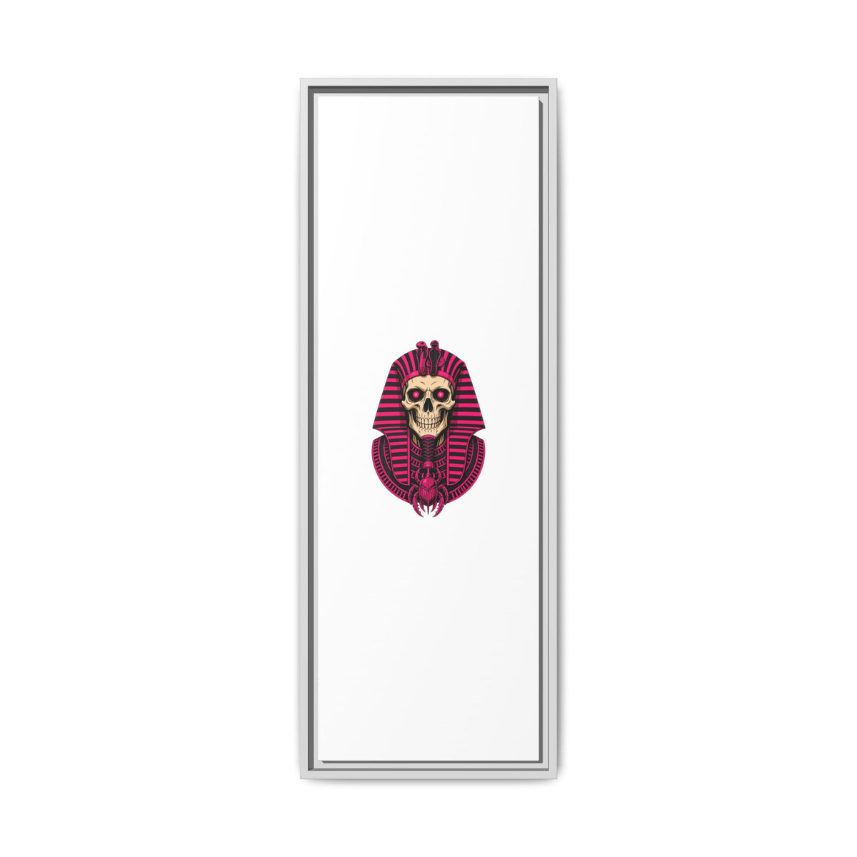 Pharaoh Skull Art Print — Framed Matte Canvas