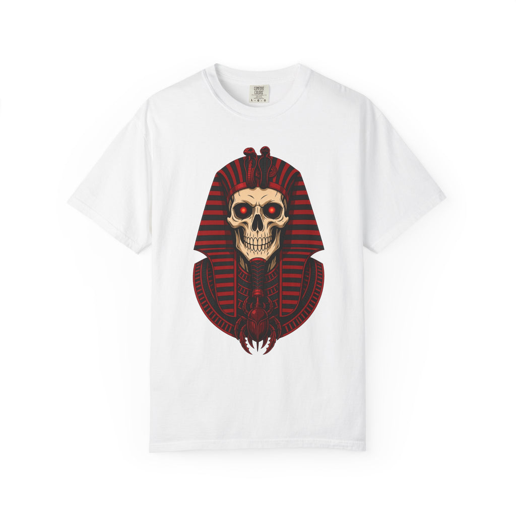 Pharaoh Skull T-Shirt — Gothic Egyptian Skull Tee