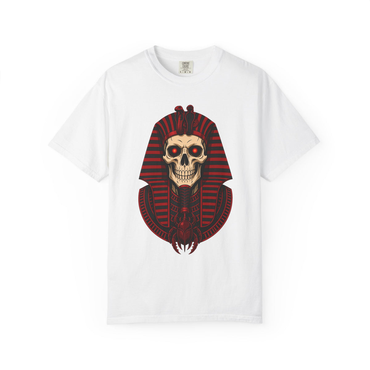 Pharaoh Skull T-Shirt — Gothic Egyptian Skull Tee