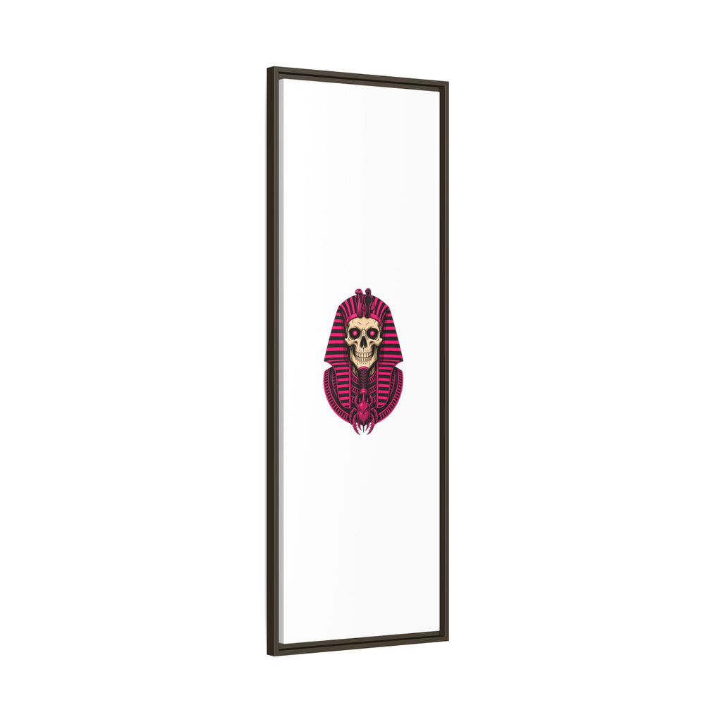 Pharaoh Skull Art Print — Framed Matte Canvas