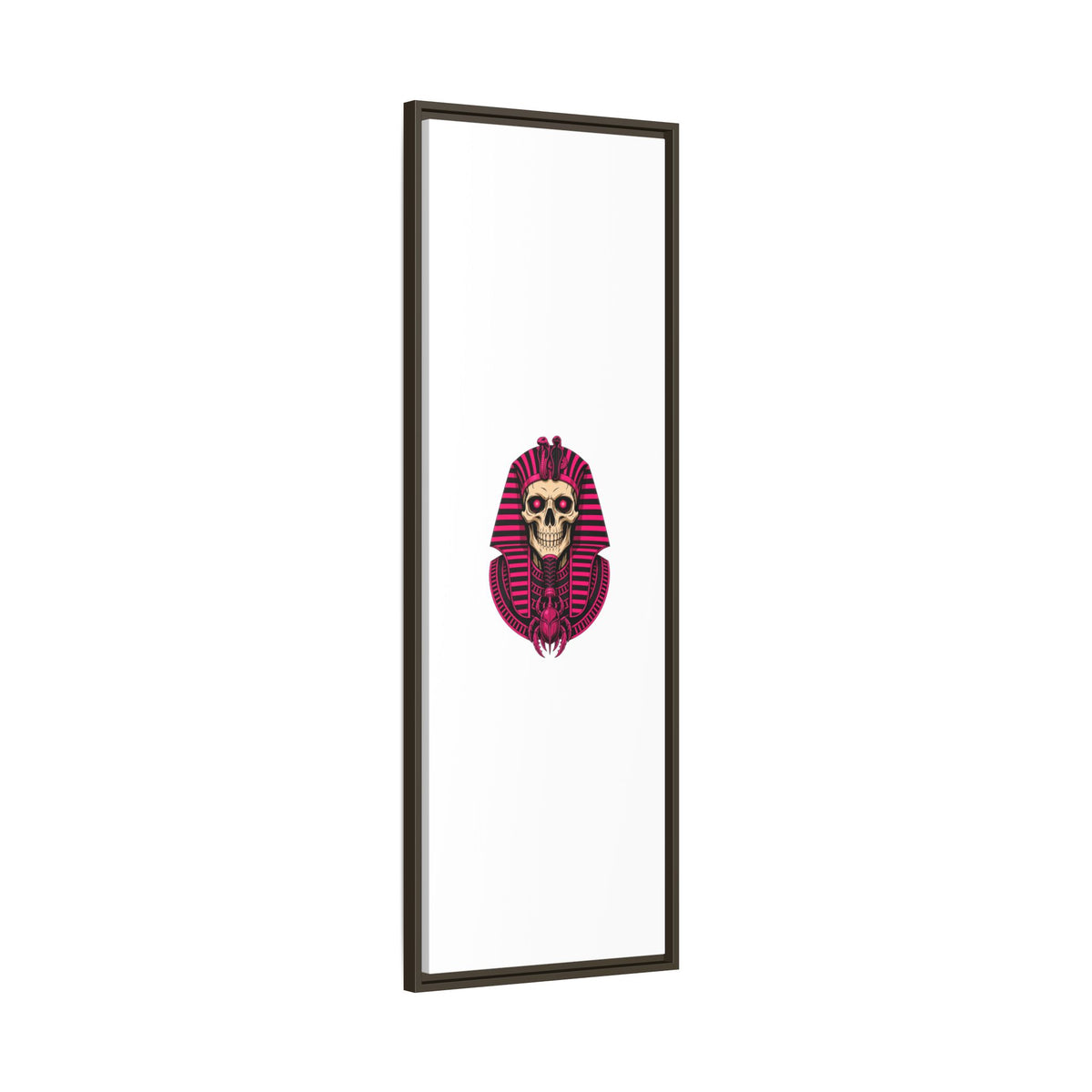 Pharaoh Skull Art Print — Framed Matte Canvas