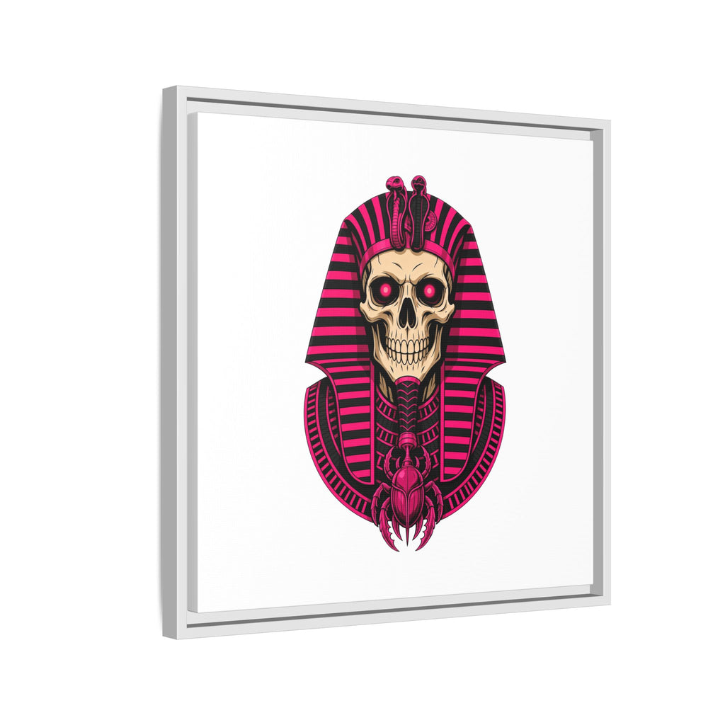 Pharaoh Skull Art Print — Framed Matte Canvas