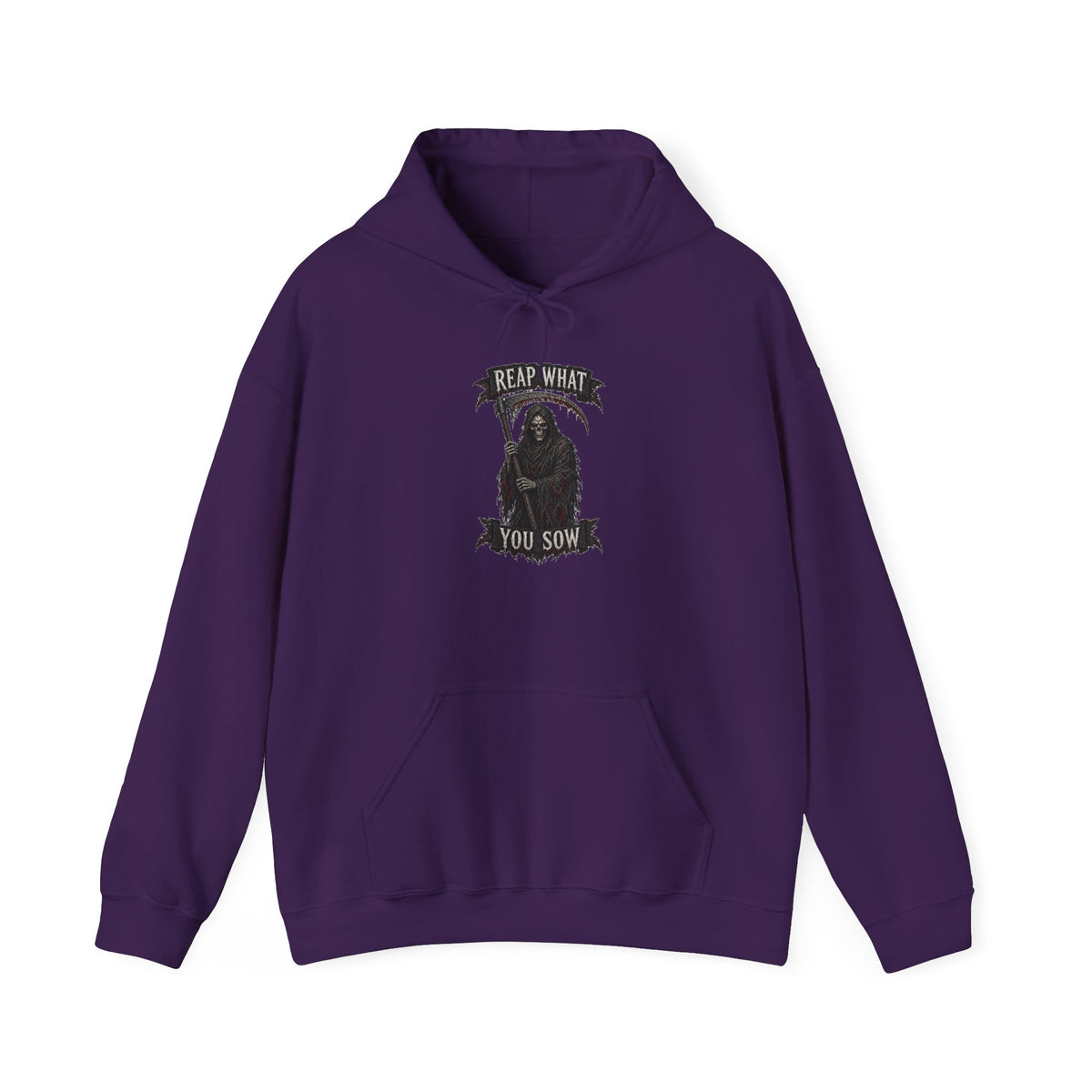 Reaper Graphic Hoodie - "Reap What You Sow" Front & "Wear the Fear" Back