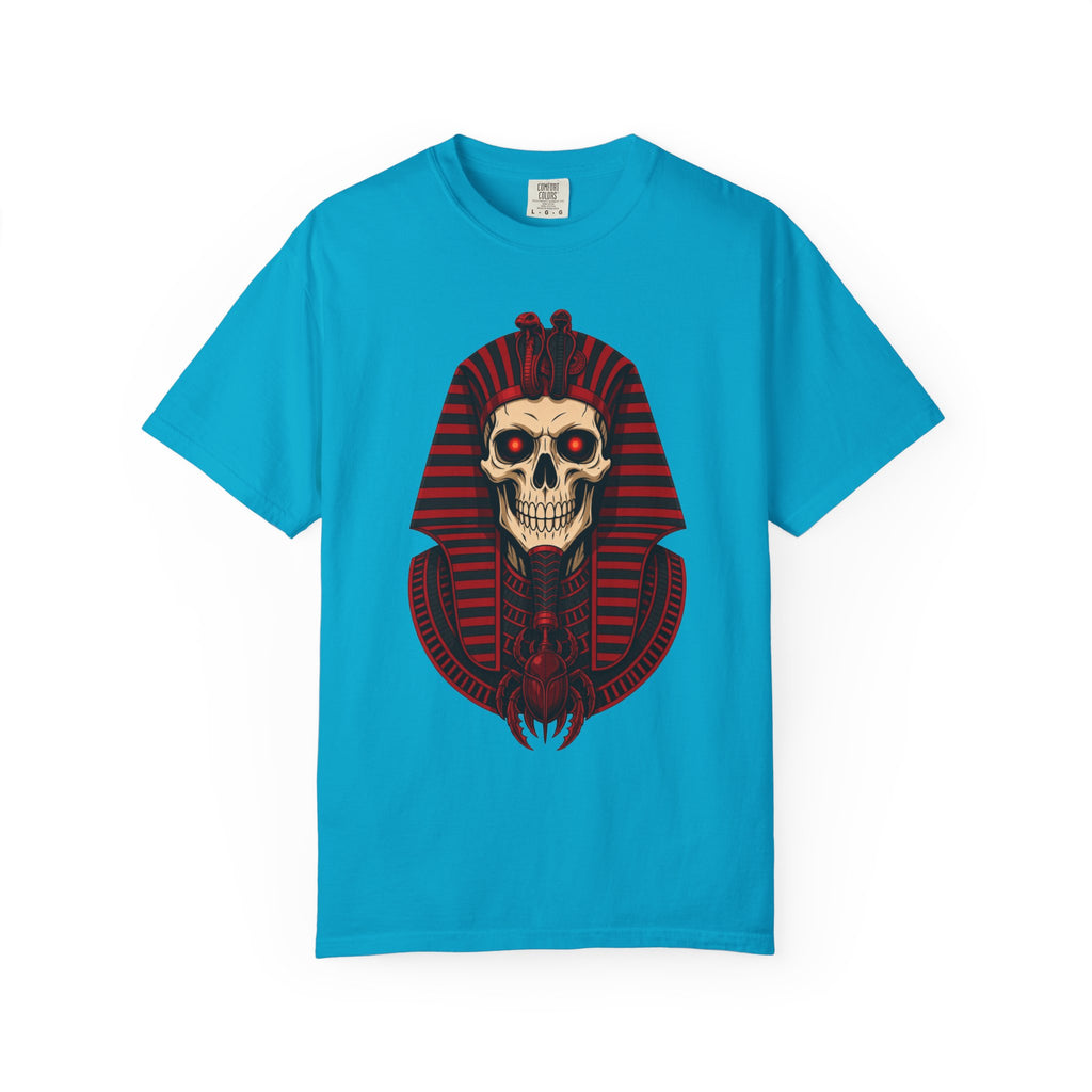 Pharaoh Skull T-Shirt — Gothic Egyptian Skull Tee