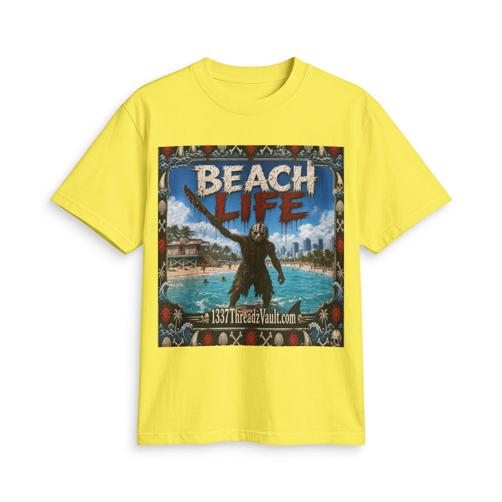 Beach Life Graphic Tee — "Wear The Fear" Surf Vibe T-Shirt