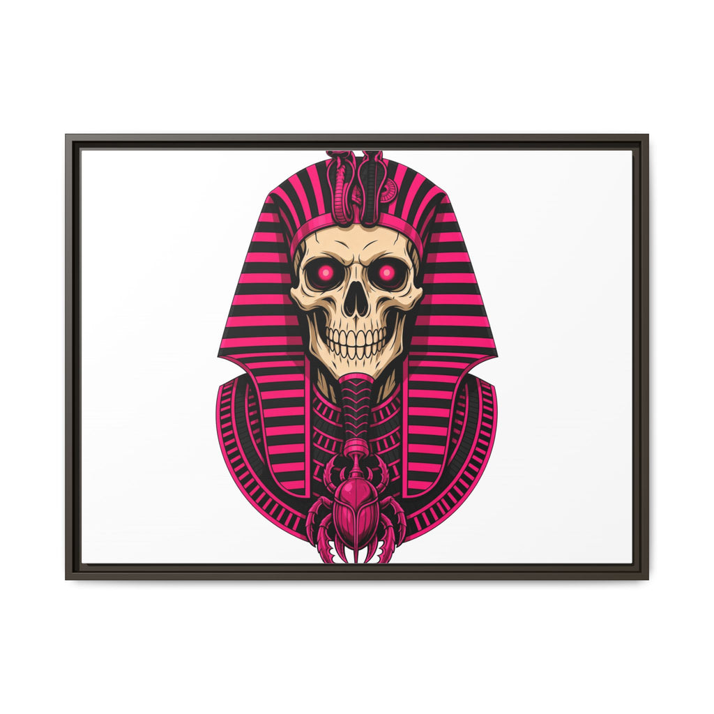 Pharaoh Skull Art Print — Framed Matte Canvas