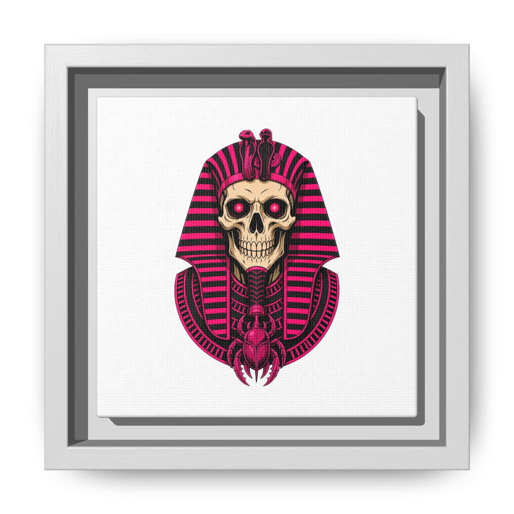 Pharaoh Skull Art Print — Framed Matte Canvas